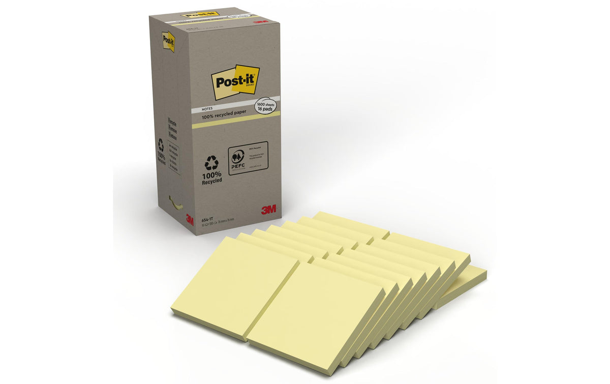 3M Post-it Recycling Notes Turm, gelb
