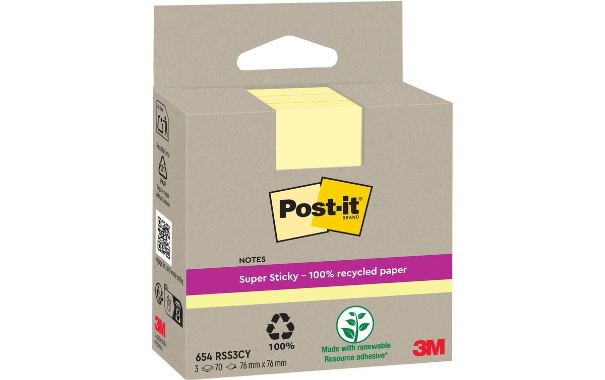 3M Post-it Recycling Notes gelb