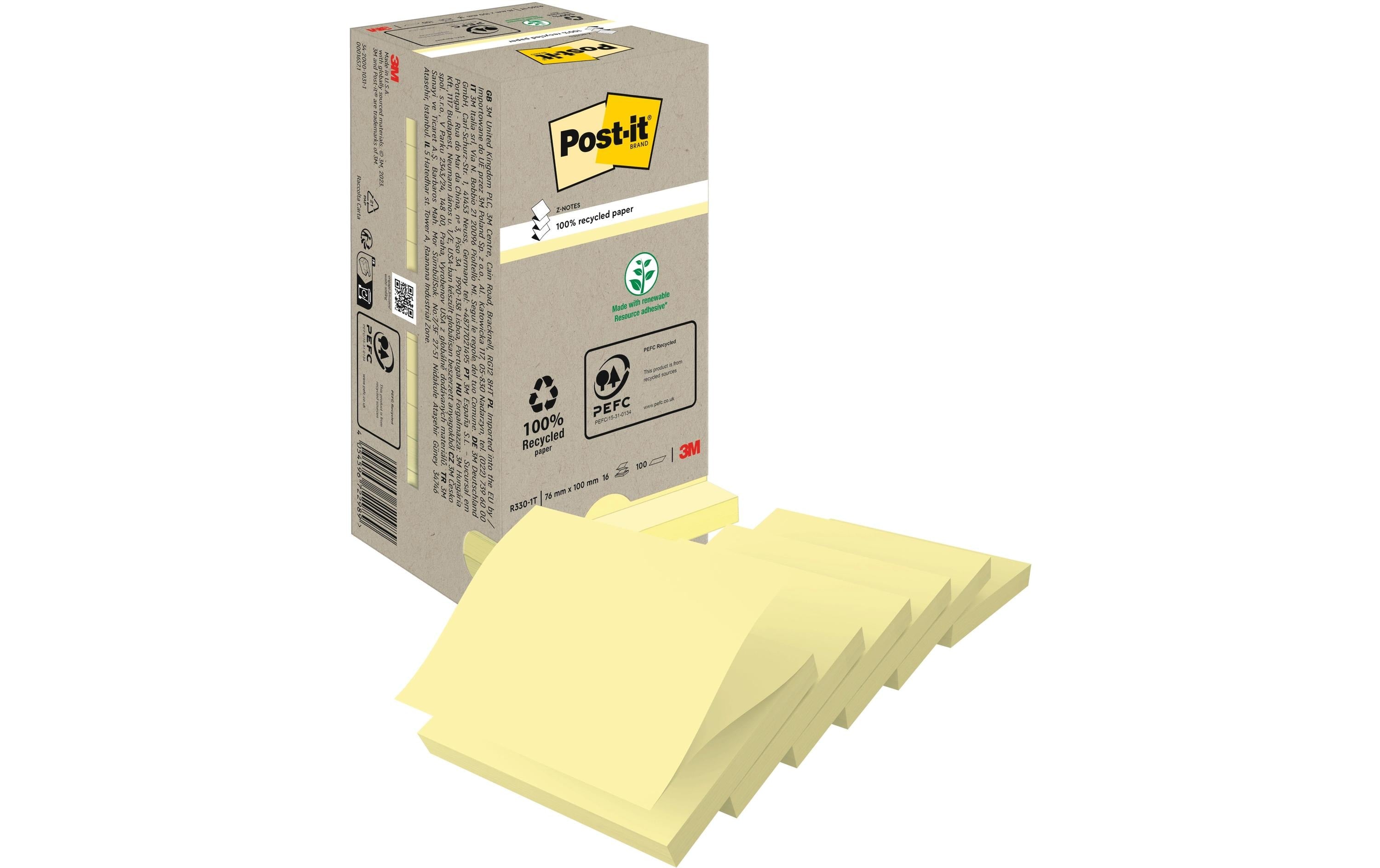 3M Post-it Recycling Notes Turm,Z-Notes