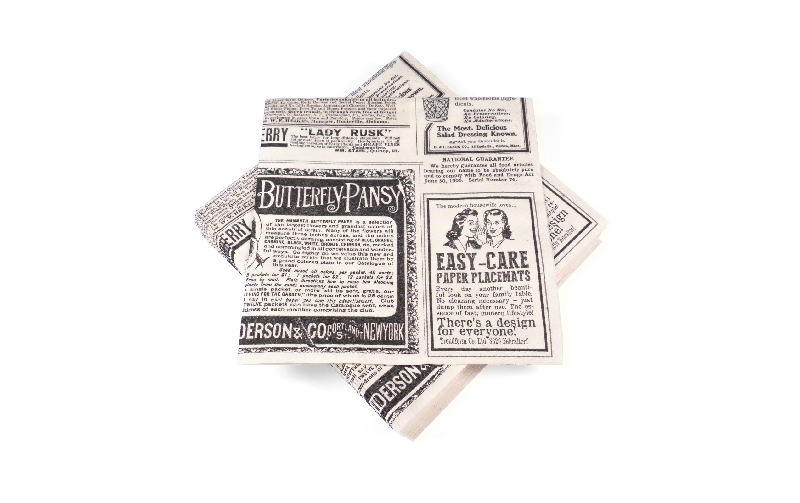 Trendform Papierservietten NEWSPAPER