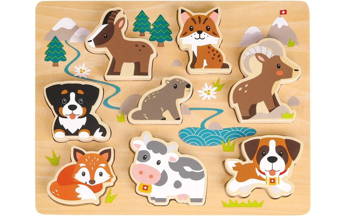 Spielba Puzzle 3D Schweizer Tiere