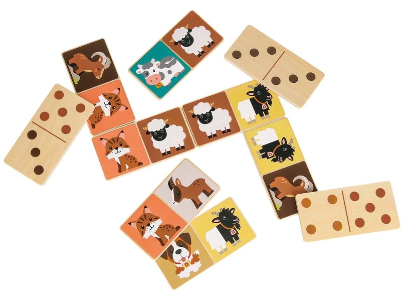 Spielba Holzspielwaren | Spielba Schweizer Domino 28 Stück