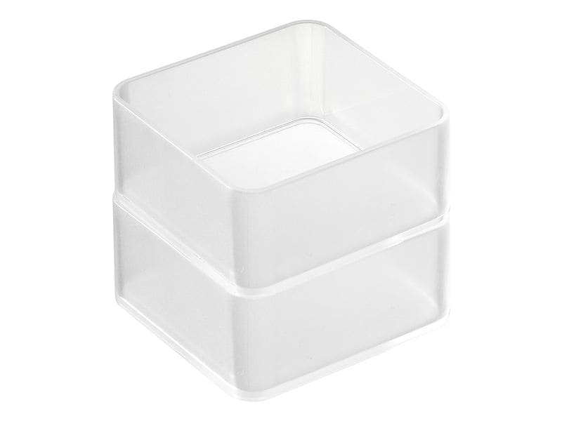 Yamazaki | Schubladen Organizer S | Grösse: 8 x 8 x 3.7 cm, Transp., 2 Stück