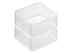 Yamazaki | Schubladen Organizer S | Grösse: 8 x 8 x 3.7 cm, Transp., 2 Stück