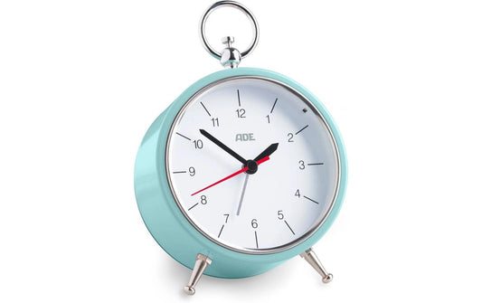 ADE analoger Wecker Retro, Hellblau