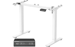 Songmics | Steh- und Sitzgestell weiss | ohne Platte, höhenverst. 72-118cm, 4 Rollen
