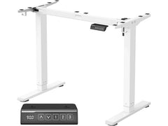 Songmics | Steh- und Sitzgestell weiss | ohne Platte, höhenverst. 72-118cm, 4 Rollen