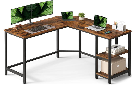 Vasagle Bürotisch braun-schwarz