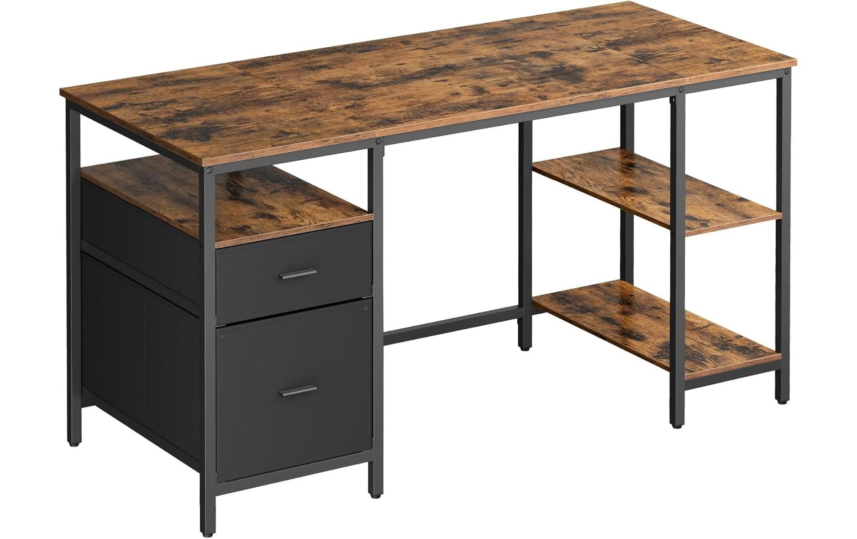 Vasagle Bürotisch braun-schwarz
