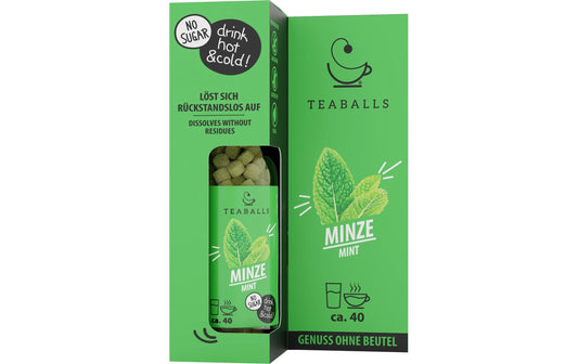 Glasflasche Minze BLACK SELECTION