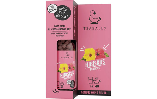 Glasflasche Hibiskus  BLACK SELECTION