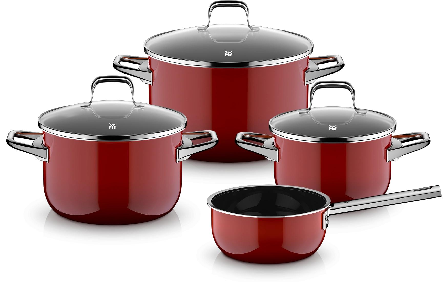 WMF Topfset Fusiontec Essential Pro rot