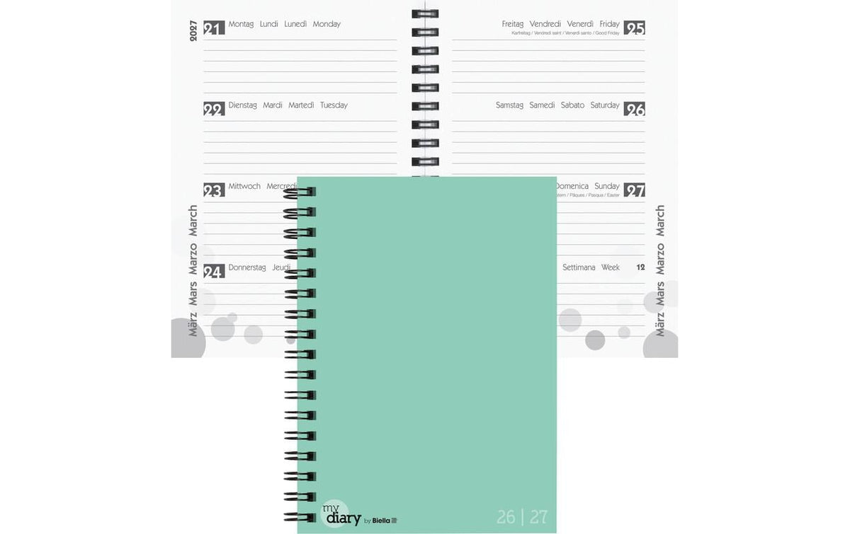 Biella Schüleragenda 2026/27 türkis