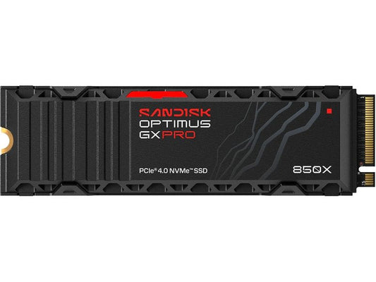 SanDisk | Optimus GX PRO 850X 1TB Heatsink | NVMe, M.2 2280, 7300MB/s (l), 6300MB/s (s)