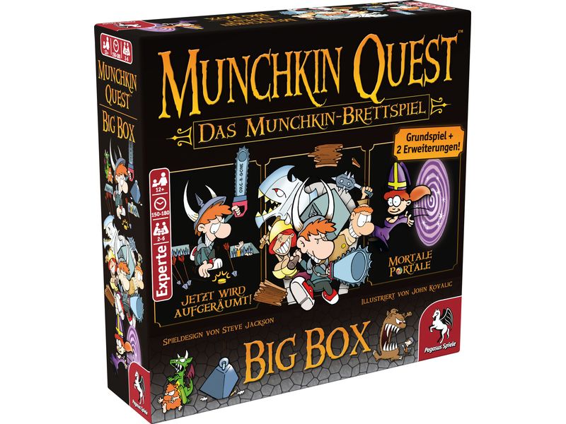Pegasus Spiele | Expertenspiel Munchkin Quest Big Box