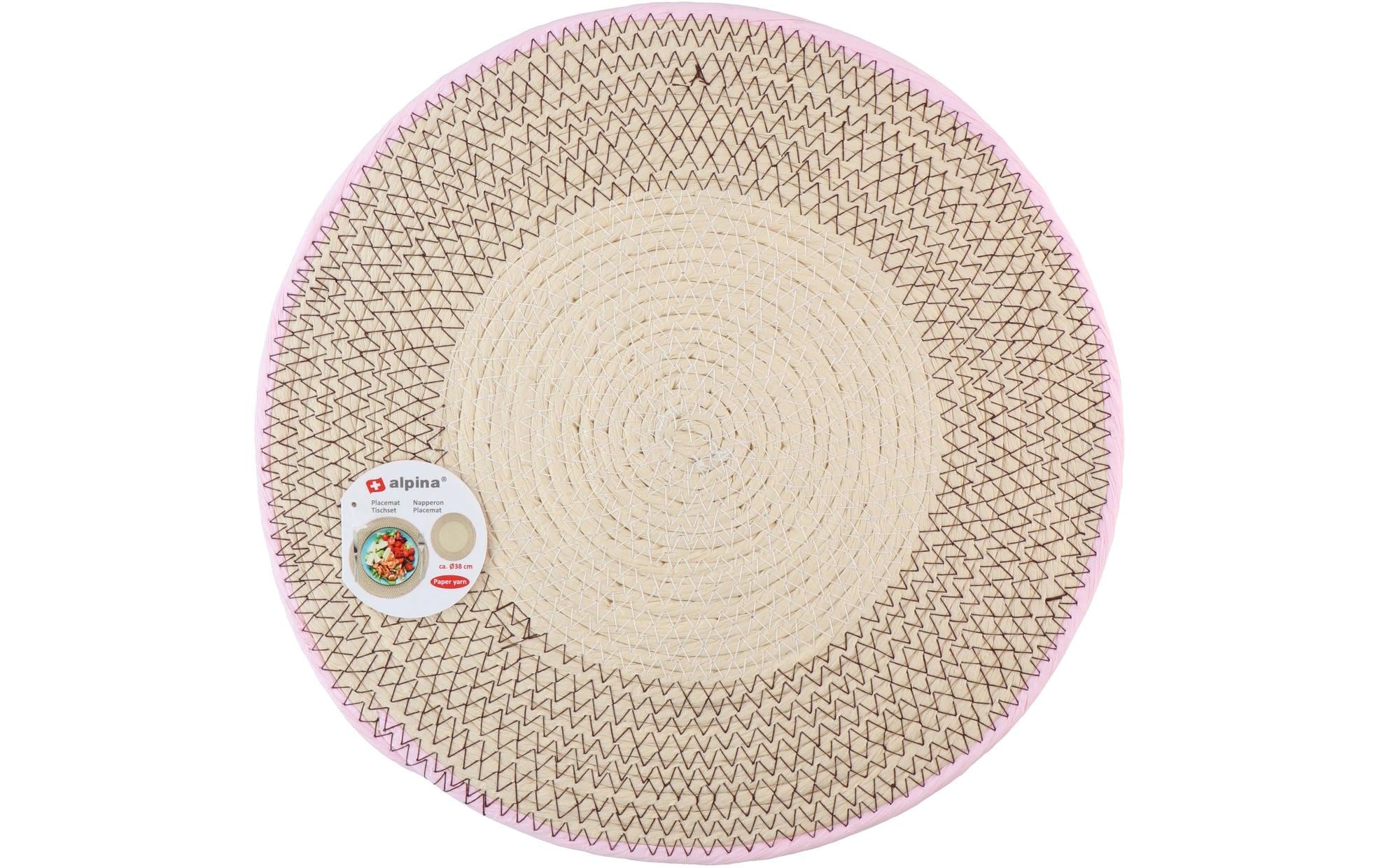 Alpina Tischset aus Papiergarn, Ø 38cm