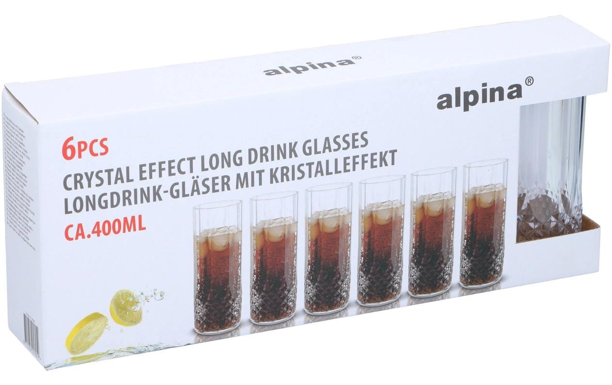 Alpina Longdrink Gläser 400ml, 6 Stück