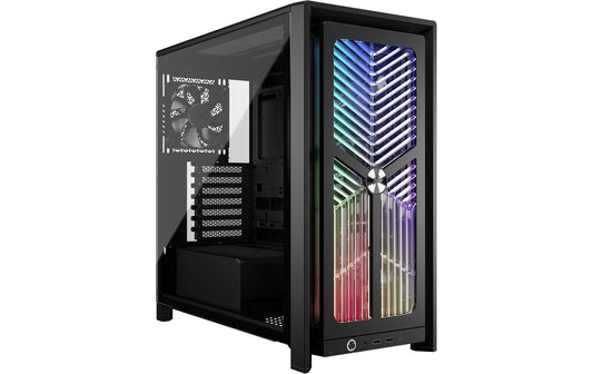 Corsair | Midi Tower Frame 4000X RS, Schwarz | 1x 3.5, 2x 2.5, 2x USB-A, 1x USB-C