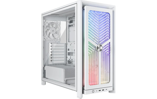 Corsair | Midi Tower Frame 4000X RS, Weiss | 1x 3.5, 2x 2.5, 2x USB-A, 1x USB-C