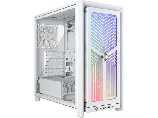 Corsair | Midi Tower Frame 4000X RS, Weiss | 1x 3.5, 2x 2.5, 2x USB-A, 1x USB-C