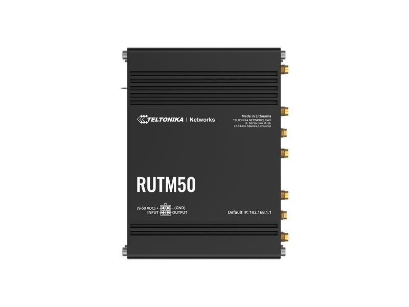 Teltonika | 5G/LTE Industrierouter RUTM50 | EU-Version, 3.4Gbps 5G, WiFi-5, 5x GE 2xSIM