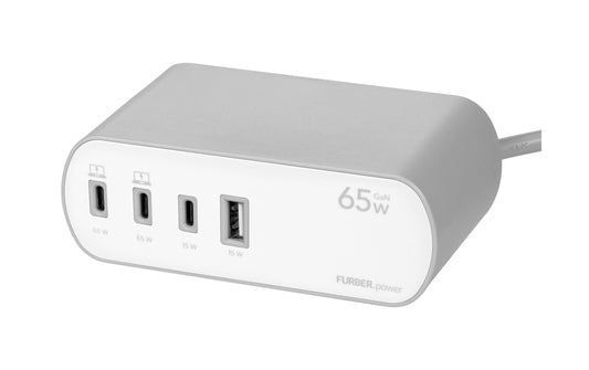 F.power Tischsteckdosenleiste DOKK 65W