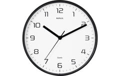 Maul | Wanduhr Drip | schwarz, Ø 25cm, ohne Batterie