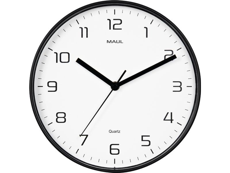 Maul | Wanduhr Drip | schwarz, Ø 25cm, ohne Batterie
