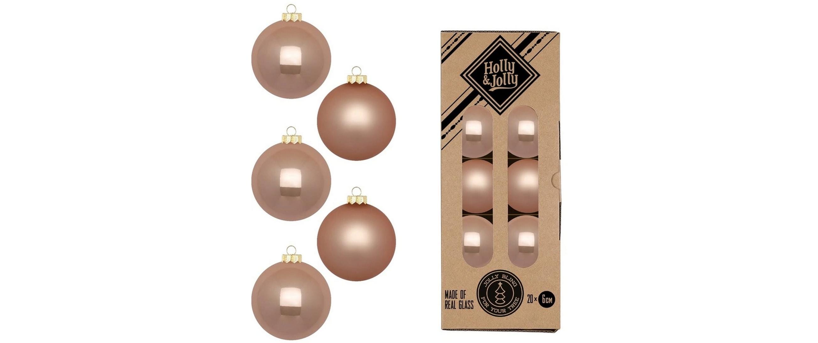 H&J Weihnachtskugel Golden Sesame, 20Stück