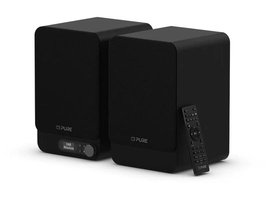 Pure | Aktivlautsprecher Classic Active | Charcoal black Oak, HDMI, DAB+, BT5.3, OLED