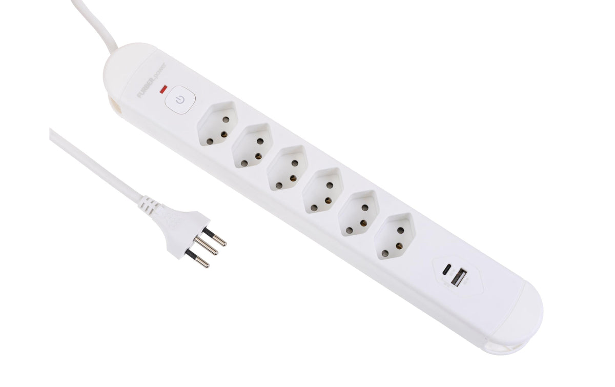 F.power Steckdosenleiste Tuttovario 6xT13