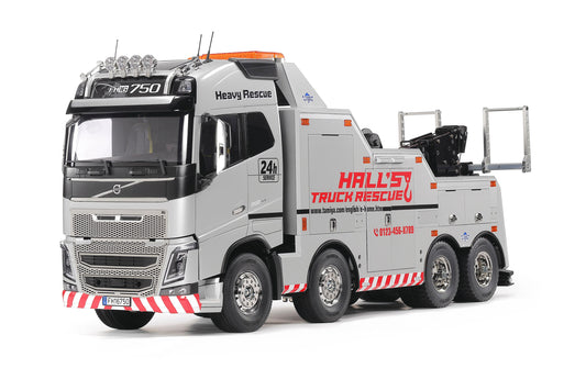 Tamiya | Volvo FH16 Tow Truck Silver Edition | Bausatz ohne ESC, 1:14, 8x4