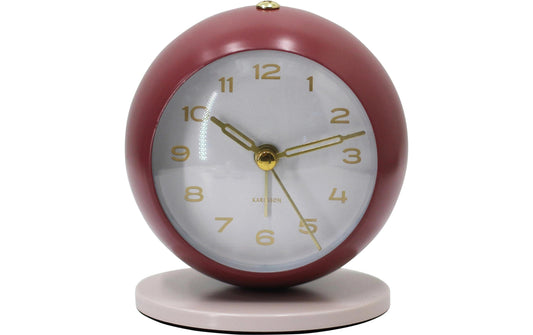 KARLSSON | Wecker Reina | Burgundy red with warm grey