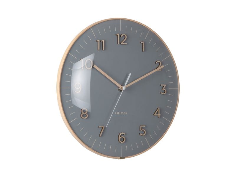 KARLSSON | Wanduhr Esencia Dome | 30 cm, Dark Grey