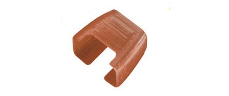 R&M Patchkabel Clips, 20er-Pack, braun