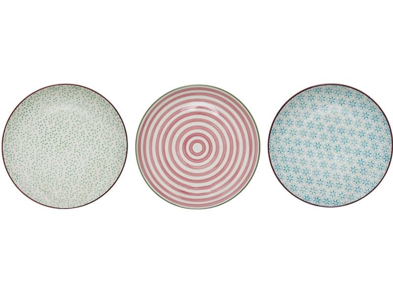 Bloomingville | TellerPatrizia 20cm,assortiert | 20x2.5 cm (DxH), Steingut