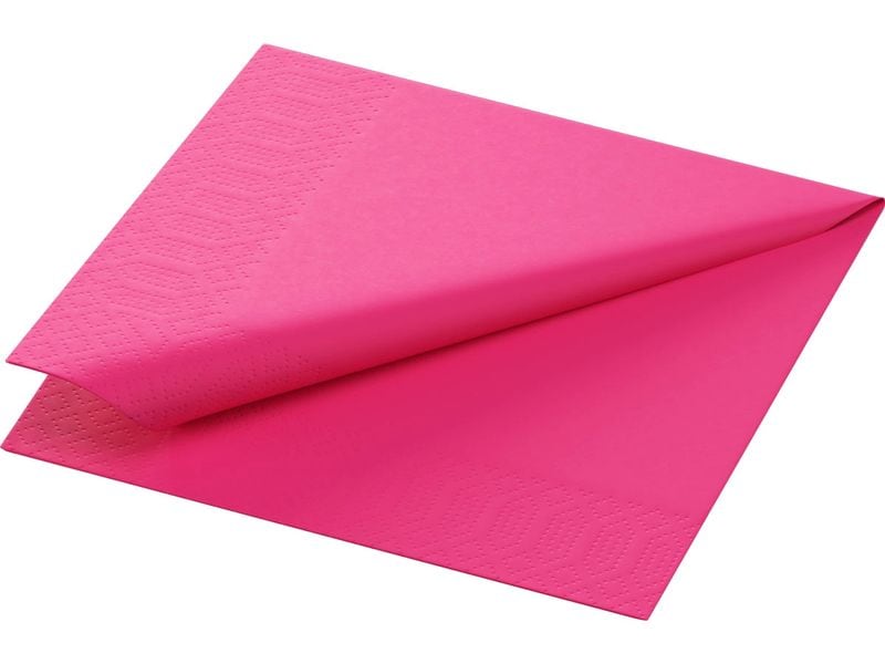 Duni | Servietten 3-lagig fuchsia | 24x24cm, 250 Stk.