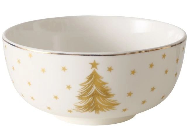 Boltze | Schale Müslischale Stella | Weiss/Gold
