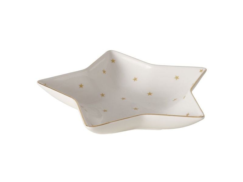 Boltze | Schale Stella | Weiss/Gold