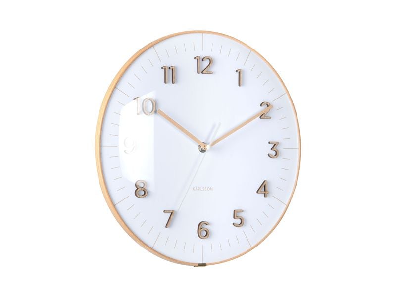 KARLSSON | Wanduhr Esencia Dome | 30 cm, White