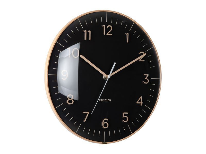 KARLSSON | Wanduhr Esencia Dome | 30 cm, Black