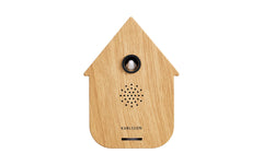KARLSSON | Modern Cuckoo | 11.5 x 7.5 x 5 cm, Exkl. 2 x AA, Light wood