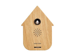 KARLSSON | Modern Cuckoo | 11.5 x 7.5 x 5 cm, Exkl. 2 x AA, Light wood