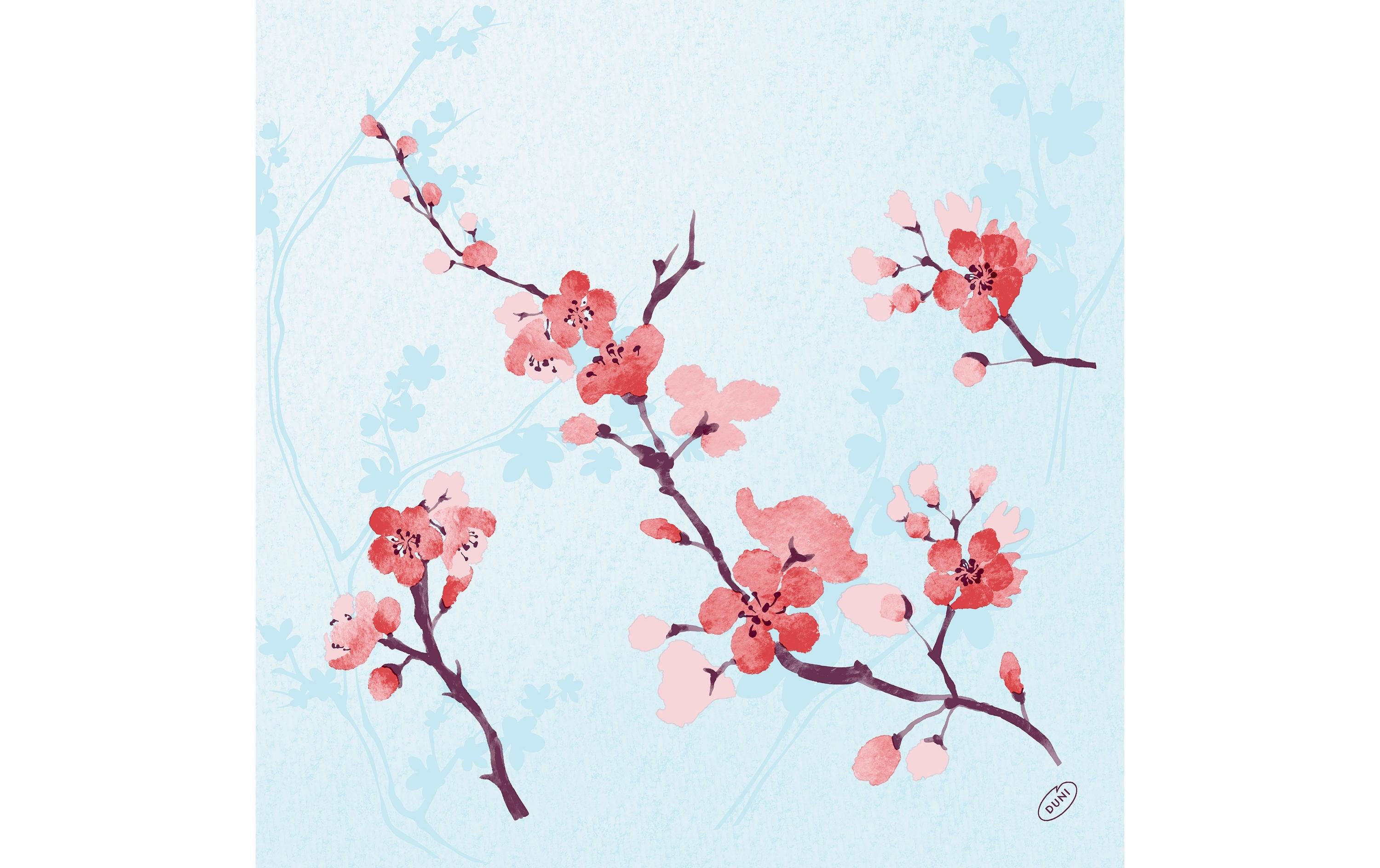 Duni Servietten 4-lagig Cherry Breeze
