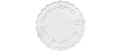 Duni Untersetzer Rund 9cm Romance weiss