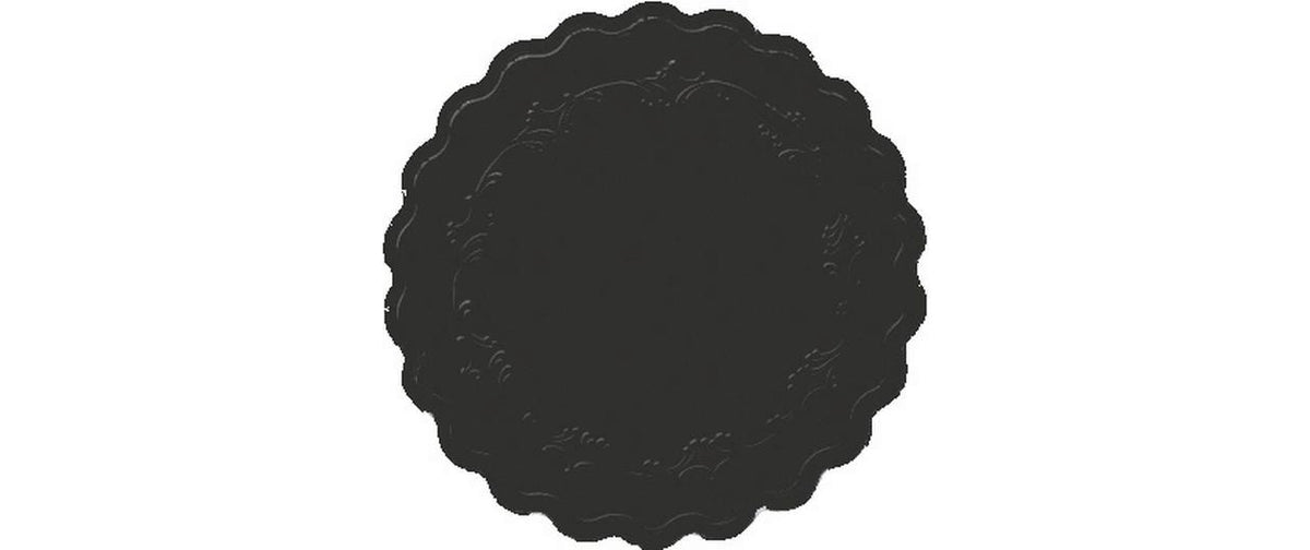 Duni Untersetzer Rund 9cm Romance schwarz