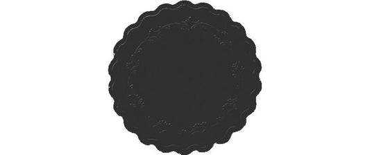 Duni Untersetzer Rund 9cm Romance schwarz