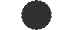 Duni Untersetzer Rund 9cm Romance schwarz