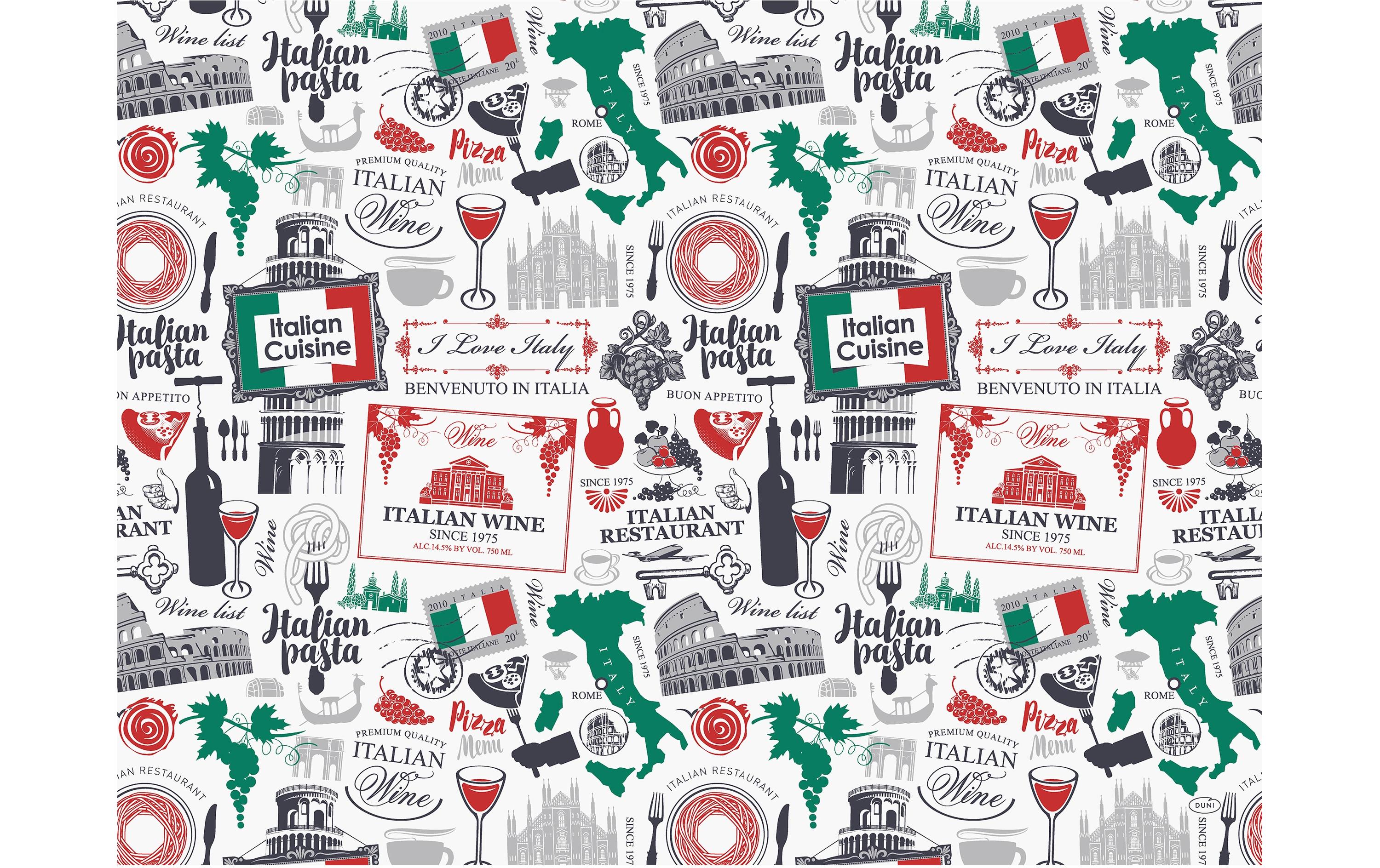Duni Tischset Papier Viva Italia