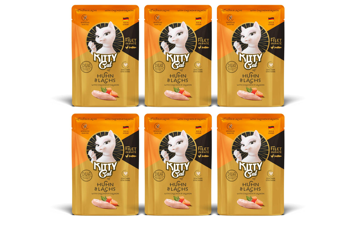 KittyCat Filét Paté Pouch Huhn, Lachs KIT